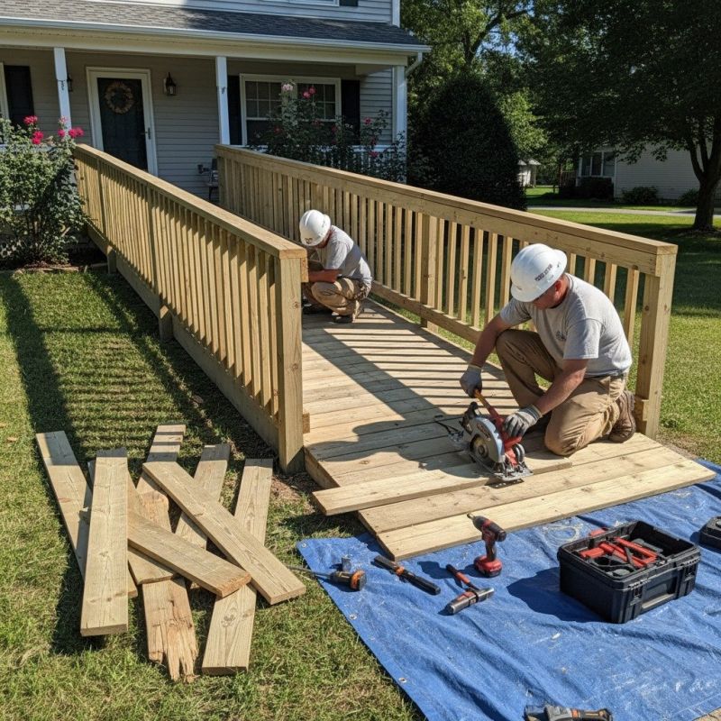 Local Handicap Ramp Installation pros at work